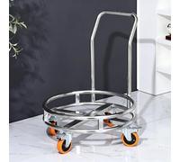 WECLMH Soporte para Ollas De Acero Inoxidable, Carro De Transporte De Barriles De Alta Resistencia, Soporte para Cubos De Sopa con Aislamiento Térmico para Restaurantes(62x62x75cm)