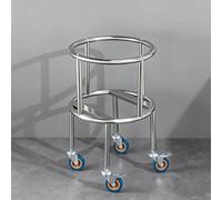 WECLMH Soporte para Ollas De Acero Inoxidable con Ruedas, Soporte Comercial para Cubos Isotérmicos, Estante Resistente para Cubos Grandes De Sopa(45.5x45.5x61.5cm)