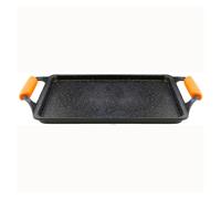 Wecook ecochef bandeja asadora inducción 43 x 25cm, antiadherente sin pfoa, aluminio fundido, vitrocerámica, , negro