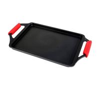 Wecook ecostone bandeja asadora inducción 37 x 25cm, antiadherente sin pfoa, aluminio fundido, vitrocerámica, , negro