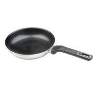 WECOOK! Eterna Sartén Acero Inoxidable 18/10 Ø 28 cm con Antiadherente interior Quantanium 3 capas sin PFOA - Apta para Inducción lavavajillas - Fondo Tricapa 3,5 mm - Mango Ergonómico Baquelita
