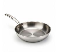 Wecook Sartén de acero 18/10 WECOOK! PRO 28 cm – Inducción, Base tricapa, Mango remachado