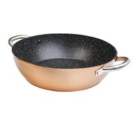 Wecook Cazuela baja Professional 28 cm, antiadherente sin PFOA, aluminio forjado, asas inox, horno