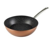 WECOOK! Professional Sartén Honda Aluminio Forjado 28 cm, Inducción, Antiadherente sin PFOA, 2,8 mm Espesor, Mango Acero Inox., Color Cobre, Apta Todas Cocinas, Vitrocerámica, Gas, Horno