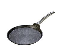 WECOOK! - Sartén Crepera Antiadherente Ecológica 26cm | Aluminio Forjado 3mm | Inducción Full | Apta para Todas Cocinas y Horno | Mango Acero Inoxidable, Piedra, Aluminio