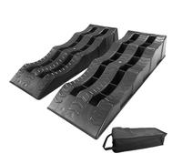 Wectirc Cuñas de rueda niveladora, bloques de nivelación de remolque de 3 pasos para ruedas de RV, calzos ligeros de rueda de remolque y niveladores, bloques de nivelación de viaje multifuncionales