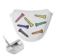 Wectirc Mazo de cubierta para putter, cubierta impermeable de piel sintética, funda protectora de moda con bordado, accesorios de golf portátiles para hombres y mujeres, atletas y golfistas