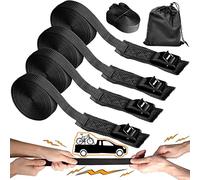 WEDAMER Correas de amarre para kayak, 4 correas de amarre resistentes, hebilla de leva ajustable, correas de seguridad, correas de seguridad acolchadas, correas de kayak para portaequipajes, canoa,