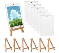 WEDAMOO 6 Piezas Magnetic Card Holder, 35PT Transparente Fundas Magnéticas Cartas Coleccionables, Fundas Cartas Magic con Soporte para Magic, Deportes, Béisbol, Fútbol