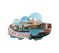 Wedare 3D Venezia Venecia Italia Imán de refrigerador Recuerdos de Viajes turísticos Artesanías de Resina Hechas a Mano Pegatinas magnéticas Decoración de la Cocina del hogar Colección