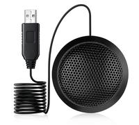 WEDAWIN 360 ° Micrófono Omnidireccional, Micrófono Condensador, Micró-Fono de Conferencia USB, Plug and Play, Reducción de Ruido y Portátil, Adecuado para Reuniones en Línea, Video Chat, Juegos (3m)