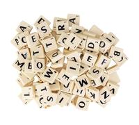 WedDecor 300pcs Plástico Abecedario Letra Figuritas para Manualidades, Completo a-Z Y Número Impreso Arte Marcos, Scrapbook, Bricolaje Project, Ortografía, Home Décor, Marfil