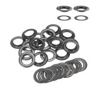 Weddecor 30mm Bronce Latón Ojales Ojales con Arandelas para Ropa y Leathercraft, Arandelas para Vinilo Banderas & Lienzo Tenencia, Bricolaje Proyectos - Pistola Metal, Pack of 10