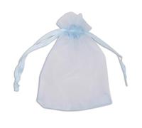 WedDecor 50pcs Bolsas de Organza, 7cm X 9cm Azul Pequeño Bolsas Organza Detalle de Boda Joyería Bolsas Cordón Caramelo Malla Bolsas para Pequeño Regalos, Navidad, Fiesta Boda Suministros