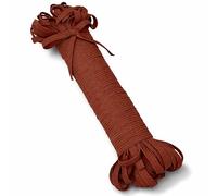 Weddecor 5mm Elástico Plano Carrete De Costura, Manualidades Y Bricolaje Artes Ancho Trenzado Tira Cuerda Cordón para Costura Máscara, Ropa, Punto, Confección, Pretinas - Marron, 50 Metres