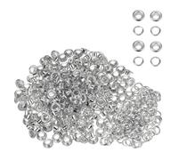Weddecor 6.5mm Ojales con Arandelas Cierre Rápido Ojales para Artesanía en Piel, Bricolaje Arte Proyectos, Cartel Creación, Ropa,Manualidades,Bolsas,Costura Proyectos, Oro, Pack De 100