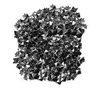 WedDecor 9mm Tachones Piramidales Cuadrado Pua Punk Cabeza para Artesanía en Piel, Bricolaje Proyectos, Bolsas, Cinturón, Zapato, Decorativo Ropa, Jeans, Bronce, 100pcs - Gunmetal, 9mm