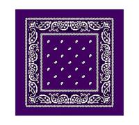 WedDecor Bandana Algodón Unisex Pañuelo para Cabeza Ancho Diadema Ligero, Transpirable Moda Accesorio para Equitación, Senderismo, Pesca, Ciclismo, Actividades Al Aire Libre - Morado