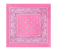 WedDecor Bandana Algodón Unisex Pañuelo para Cabeza Ancho Diadema Ligero, Transpirable Moda Accesorio para Equitación, Senderismo, Pesca, Ciclismo, Actividades Al Aire Libre - Rosa