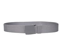 WedDecor Cinturón de nailon estilo militar, cinturón de lona de 1,5 pulgadas con hebilla de plástico, cinturón de combate, cinturón táctico para militares, deportes al aire libre, gris