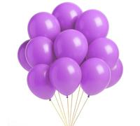 WedDecor Globos Látex para Cumpleaños, Boda, San Valentín, Tema Fiesta - Luz Violeta