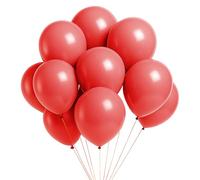 WedDecor Globos Látex para Cumpleaños, Boda, San Valentín, Tema Fiesta - Rojo, 100pcs