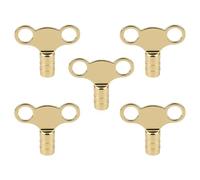 WedDecor Llave de purga de radiador de latón macizo, paquete de 5 llaves universales de radiador de 5 mm, resistentes del Reino Unido, tapas de reloj de válvula de radiador para purga de aire, llave