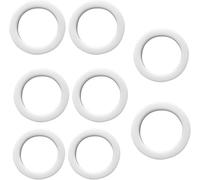 WedDecor Ojales De Plástico Blanco De 40mm, Forma Redonda, Anillas De Ojales Para Ventana, Puerta, Habitación, Telón De Fondo, Accesorios Para Cortinas De Bricolaje, 8 Piezas