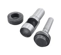 Weddecor Ojales Fijación Perforadora 3 Partes Herramienta Kit Para Cuero Manualidades, Reparación Decoración, Jeans, Artes y Manualidades, Lienzo, Manualidades, Vinilo Banderas - Plateado, 40MM