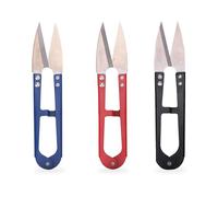 WedDecor Tijeras de costura, 3 piezas de hilo de coser cortadores en forma de U de hilo de punto de cruz, tijeras de mano descolector para bordado de sastre, costura de bricolaje, tela