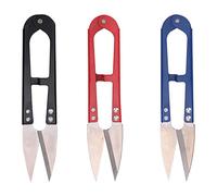 WedDecor Tijeras de costura, 3 piezas de hilo de coser cortadores en forma de U de hilo de punto de cruz, tijeras de mano descolector para bordado de sastre, costura de bricolaje, tela