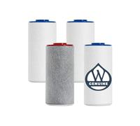 Weddell Juego completo de cartuchos de repuesto para filtro de ducha Duo + filtros adicionales, filtro de ducha certificado NSF, elimina cloro, PFAS y partículas, clínicamente probado para una piel y