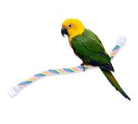 WeddHuis 1 pieza Perchas para Pajaros, Cuerda de Loro, Bungee, para Agapornis/Periquitos/Cockatiel/Periquito/cacatúa