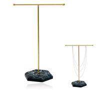 WeddHuis 1 soporte de metal para joyas,expositor de collares en forma de T,organizador collares,colgador collares,pulseras,adecuado para collares,pulseras,pendientes,anillos,relojes,etc