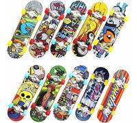 WeddHuis 10 Piezas Mini Skateboard de Dedos Tech Deck, Fingerboard Profesional Mini Skate para Dedos Juguete para Gadget Cumpleaños Niños Regalo Fin Fiesta Cumpleaños