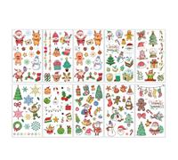 WeddHuis 10 piezas Pegatinas Navidad autoadhesivas, Pegatinas Navideñas para Scrapbooking, Regalos y Manualidades, Pegatinas Infantiles para Regalos, Etiquetas y Decoración Navideña