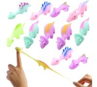 WeddHuis 10 Piezas Tirachinas Dinosaurio Tirachinas Dinosaurio Juguete para Dedos Dinosaurio Volador Tirachinas Juguete Elástico Dedo Volador Dinosaurio Dinosaurio Juguete