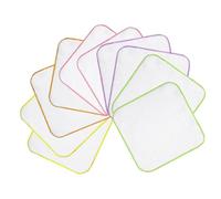 WeddHuis 10 toallitas de algodón de franela, toallitas reutilizables para bebés, alternativa a las toallitas húmedas, pequeñas toallitas de algodón lavables (15,5 * 15,5 cm)