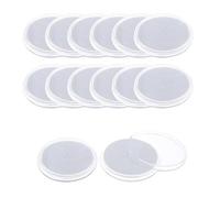 WeddHuis 12 Piezas Cápsulas para Monedas Soporte de Monedas Caja Plástico con Almohadilla Interior para Accesorios de Colección de Monedas (46mm, Tamaños Interiores 20/25/30/35/40mm) (Transparente)