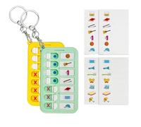 WeddHuis 2 Pcs Tableros de Checklists Reutilizables, Planificador de Tareas Diarias, Lista de Pendientes, Memo-Board para Niños y Adultos, para Escuela y Familia