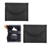 WeddHuis 2 piezas Glove Pouch Police Firefighter EMS EMT Paramedic Medical Disposable Gloves Holder Duty Belt Durable Nylon Quick Access Double Glove Pocket (2.25 pulgadas)