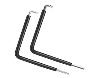 WeddHuis 2 Piezas Herramientas de Ajuste para Ventanas/Puertas con Película Termorretráctil, Llaves de Ajuste para Carpintería, Montaje de Ventanas (Torx 15, Hexagonal 4mm, Cabeza Esférica 4mm)