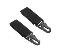 WeddHuis 2 Piezas Mosquetón Táctico Nylon Paracord Llaveros Táctico Hebilla con Gancho de Metal Ferroso y Hebilla de Junta tórica para Correa Molle para Acampar Senderismo Exteriores