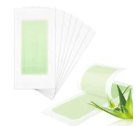 WeddHuis 20 Pcs Tiras de Cera para Cejas Bandas de Cera Frías Tiras de Depilación Faciales Bandas de Cejas de Cera Moldeadoras Listas para Usar para Mujer Hogar Viaje, Doble Cara