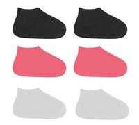 WeddHuis 3 Pares Cubre Zapatos Impermeable Reutilizable Silicona Unisex, Antideslizante Silicona Cubrezapatos para Lluvia, Nieve, Playas Arenosas, Caminos Fangosos