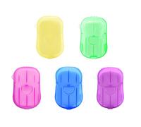 WeddHuis 5 Piezas De Jabón Jabón Desechable Portátil con Caja De Almacenamiento - Ideal para Baño, Cocina, Viajes al Aire Libre y Otras Actividades