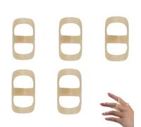 WeddHuis 5 unidades férula de dedo impermeable de plástico, protector de dedos, férula ovalada para dedo en martillo, artritis y protección de articulaciones