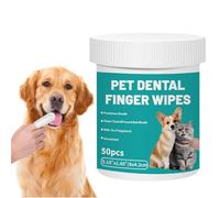 WeddHuis 50 Unidades Almohadillas de Dedo Desechables para Limpieza Dental de Mascotas - Cuida los Dientes de Perros y Gatos de Forma Suave y Eficaz Sin Necesidad de Cepillo