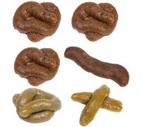 WeddHuis 6 Pcs Caca De Broma Caca De Juguete Mierdas De Broma Mojon De Broma Mierda Caca De Broma Realista Viene Adecuado Para El Día De Los Inocentes De Halloween