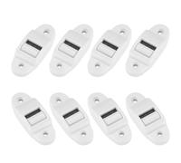 WeddHuis 8 Piezas Pasacintas Guía de Correa Enrollable con Junta de Cepillo,Guía de Correa para Toldos con Cepillo y Rodillo,para Correas de hasta 14 mm de Ancho,[cinta 14mm,enrollable]